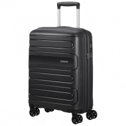 American Tourister walizka podróżna Sunside 55 cm czarna. Czarne walizki AMERICAN TOURISTER, bez wzorów. Za 368.00 zł.