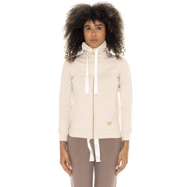 Bluza zimowa Leone 1947 Chic Tones Damen ze Stehkragen und Reißverschluss. Brązowe bluzy bez kaptura damskie LEONE 1947 APPAREL. W wyprzedaży za 206.29 zł.