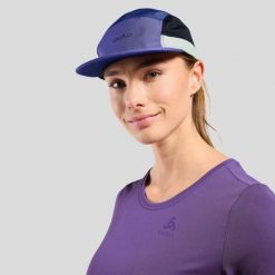 Czapka z daszkiem ODLO Performance Light. Fioletowe czapki męskie Odlo, bez wzorów. W wyprzedaży za 143.99 zł.