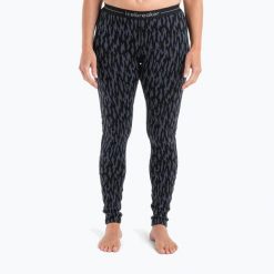 Spodnie termoaktywne damskie icebreaker Merino 260 Vertex Leggings Glacial Camo. Czarne bielizna termoaktywna damska Icebreaker, bez wzorów. Za 359.99 zł.
