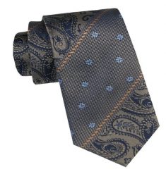 Elegancki i Modny Krawat Jedwabny - Alties - Odcienie Beżów, Mix Wzorów. Krawaty i muchy męskie Alties, bez wzorów, z jedwabiu, eleganckie. Za 115.00 zł.