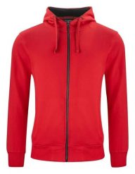 Clique Classic Hoody Full Zip – bluza z kapturem i pełnym zamkiem. Czerwone bluzy z kapturem męskie CLIQUE, m, z bawełny. Za 337.15 zł.