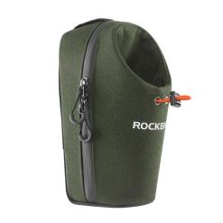 Torba rowerowa na kierownicę z uchwytem na bidon Rockbros P002. Zielone torebki klasyczne damskie ROCKBROS, bez wzorów, bez dodatków. Za 89.00 zł.