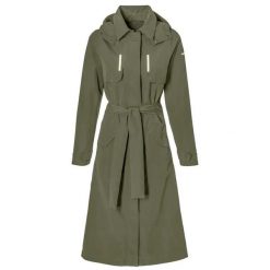 Damska kurtka wodoodporna Basil MosseTrench-Coat. Zielone kurtki przeciwdeszczowe damskie BASIL, m, bez kaptura. Za 668.50 zł.