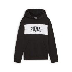 Młodzieżowa bluza z kapturem PUMA SQUAD PUMA Black. Czarna bluzy sportowe damskie Puma, m, bez wzorów, z dzianiny, bez ramiączek, z kapturem. Za 140.99 zł.