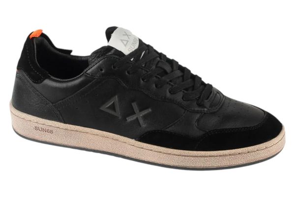 Buty sportowe Sneakersy męskie, Urban Basket. Czarne buty sportowe na co dzień męskie SUN68, z materiału, bez zapięcia, trekkingowe. Za 499.99 zł.