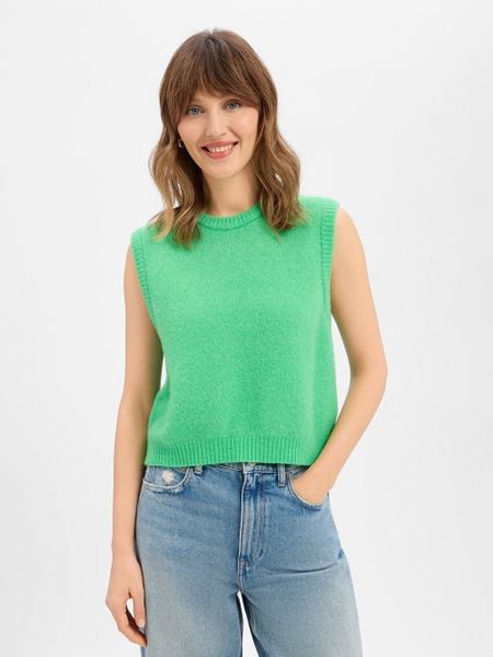 American vintage Damski sweter z dzianiny z alpaką i wełną - Vitow Kobiety Wełna zielony jednolity, M. Zielone swetry klasyczne damskie American vintage, m, z dzianiny, bez kołnierzyka. Za 579.95 zł.