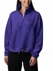 Columbia Bluza polarowa "Brushy Bay" w kolorze fioletowym rozmiar: XS. Różowe bluzy bez kaptura damskie Columbia, xs, z polaru. Za 129.95 zł.