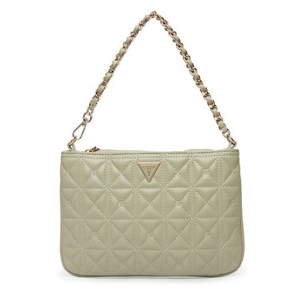 Torebka Guess. Zielone torebki klasyczne damskie Guess, z aplikacjami, bez dodatków. Za 269.99 zł.