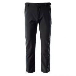 Spodnie męskie Softshell Hi-Tec Celio - czarne, Rozmiar XXL. Czarne spodnie materiałowe męskie Hi-tec, bez wzorów, z elastanu. Za 114.99 zł.