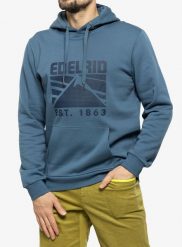 Bluza z kapturem męska Edelrid Me Spotter Hoody IV. Niebieskie bluzy z kapturem męskie EDELRID, l, z bawełny. Za 290.39 zł.