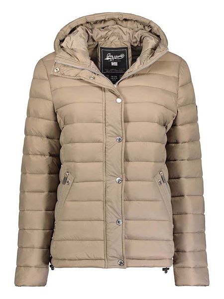 Geographical Norway Kurtka pikowana "Bubulle" w kolorze beżowym rozmiar: M. Brązowe kurtki damskie Geographical Norway, m, bez wzorów, bez kaptura. Za 204.48 zł.