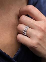 OR Carats Złoty pierścionek z kamieniami szlachetnymi rozmiar: 54. Niebieskie pierścionki damskie OR Carats, z topazem, złote. Za 697.85 zł.