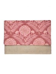BLE Kopertówka w kolorze beżowo-różowym - 24 x 17 x 1 cm rozmiar: onesize. Brązowe torebki wieczorowe BLE, bez wzorów, z materiału, bez kołnierzyka, bez ramiączek. Za 32.95 zł.