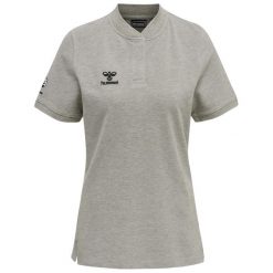 Damska koszulka polo Hummel Move Grid. Szare bluzki sportowe damskie HUMMEL, xl, bez wzorów, bez ramiączek. Za 163.00 zł.