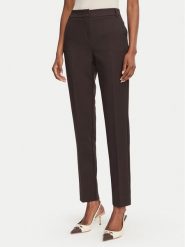Marella Spodnie materiałowe Amico2 2625136291 Brązowy ciemny Straight Fit. Brązowe spodnie materiałowe damskie Marella, bez wzorów, z materiału. Za 424.99 zł.