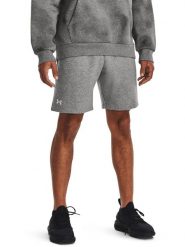 Under Armour Szorty dresowe "Rival" w kolorze szarym rozmiar: XL. Szare szorty męskie Under Armour, z dresówki, bez kołnierzyka. Za 109.00 zł.