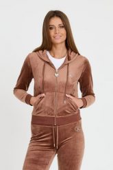 JUICY COUTURE Brązowa bluza Rodeo Robertson. Brązowe bluzy bez kaptura damskie Juicy Couture, s. W wyprzedaży za 396.99 zł.