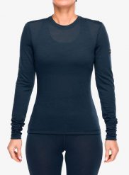 Bluza termoaktywna damska Super.natural Sierra140 LS. Niebieskie bluzy bez kaptura damskie Super.natural, m, z dzianiny. Za 291.49 zł.