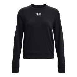 Damska bluza z kołnierzem typu crew neck Under Armour Rival. Białe bluzy bez kaptura damskie Under Armour, s, bez wzorów, z polaru, bez ramiączek, bez kaptura. W wyprzedaży za 143.90 zł.