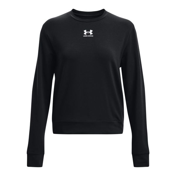 Damska bluza z kołnierzem typu crew neck Under Armour Rival. Białe bluzy bez kaptura damskie Under Armour, s, bez wzorów, z polaru, bez ramiączek, bez kaptura. W wyprzedaży za 143.90 zł.