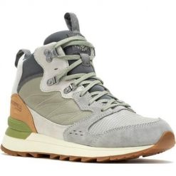 Buty do chodzenia męskie Merrell Alpine 83. Szare buty trekkingowe męskie MERRELL, z gumy, przed kolano, bez zapięcia, outdoorowe. Za 439.00 zł.