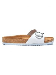 Comfortfusse Skórzane klapki "Adal" w kolorze białym rozmiar: 35. Białe klapki damskie Comfortfusse, bez wzorów, ze skóry, bez obcasa. Za 204.95 zł.