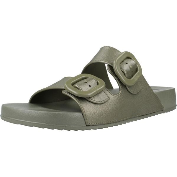 Sandały IGOR HABANA METAL Zielony. Zielone sandały damskie Igor, bez wzorów, z syntetyku, bez obcasa. Za 178.99 zł.