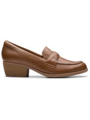 Clarks Skórzane mokasyny "Charlten Echo" w kolorze jasnobrązowym rozmiar: 37. Brązowe mokasyny damskie Clarks. Za 175.67 zł.
