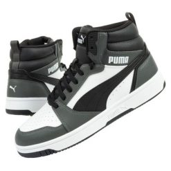 Buty sportowe Puma Rebound v6 392326 03 szare. Szare buty sportowe na co dzień męskie z materiału, bez zapięcia. Za 347.21 zł.