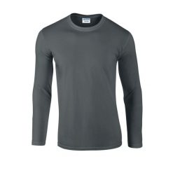Koszulka Z Długim Rękawem Dla Dorosłych Unisex Soft Touch. Brązowe bluzki damskie Gildan, s, bez wzorów, sportowe, bez kołnierzyka, bez ramiączek. Za 49.99 zł.