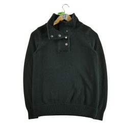 Damski czarny sweter. Czarne swetry klasyczne damskie Ralph Lauren, s, bez kołnierzyka. Za 59.60 zł.