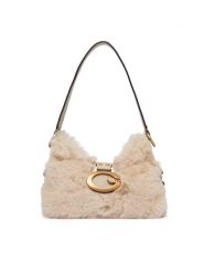 Guess Torebka Camden Mini HWFB93 08720 Beżowy. Brązowe torebki klasyczne damskie Guess, z aplikacjami, z materiału, bez dodatków. Za 584.99 zł.