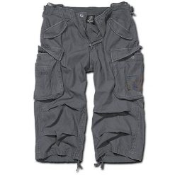 Szorty bushcraft męskie Brandit M65 Industry Vintage 3/4 Szare. Fioletowe szorty męskie Brandit, bez kołnierzyka. Za 266.50 zł.