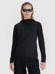 4F Bluza rowerowa szybkoschnąca damska - czarna L. Czarne bluzy sportowe damskie 4f, l, z dzianiny. W wyprzedaży za 229.99 zł.