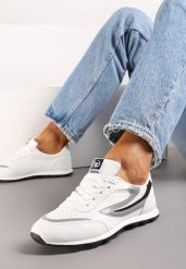 Biało-Czarne Buty Sportowe Chloette. Białe obuwie treningowe damskie Born2be, na fitness i siłownię. Za 74.99 zł.