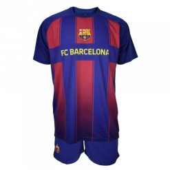FC Barcelona komplet koszulka spodenki junior Barca Fan granatowy. Niebieskie szorty męskie FC Barcelona, z poliesteru, bez kołnierzyka. Za 211.20 zł.