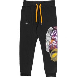 Spodnie dresowe Crooks & Castles Deathrow Fleece czarne. Czarne spodnie sportowe męskie 47 Brand, z bawełny. Za 189.99 zł.
