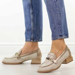 Białe półbuty damskie, mokasyny Jezzi Asa267-11. Białe mokasyny damskie Jezzi, z jeansu. Za 219.00 zł.