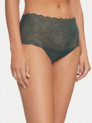 Chantelle Figi klasyczne z wysokim stanem Soft Stretch C11G80 Zielony. Zielone figi damskie Chantelle, bez wzorów, z syntetyku. Za 99.99 zł.