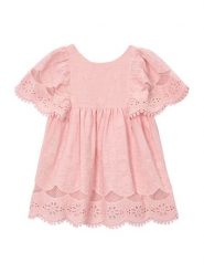 Mayoral Sukienka elegancka 3923 Różowy Regular Fit. Czerwone sukienki dziewczęce Mayoral, bez wzorów, z bawełny, bez ramiączek. Za 232.99 zł.