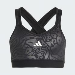Biustonosz All Sports Animal Print Marshmallow Print. Białe biustonosze sportowe damskie Adidas, bez wzorów, z elastanu. Za 129.00 zł.