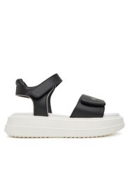 Calvin Klein Jeans Sandały V3A2-82047-1013X M Czarny. Czarne sandały dziewczęce Calvin Klein Jeans, z jeansu. Za 219.99 zł.