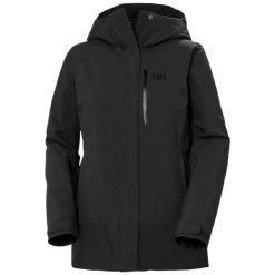 Damska kurtka narciarska z kapturem Helly Hansen Snowplay. Czarne kurtki damskie Helly Hansen, bez wzorów, z kapturem, narciarskie. Za 1,342.10 zł.
