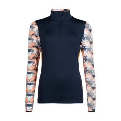 Damska koszulka jeździecka z długim rękawem HKM Lyon Active. Niebieskie t-shirty damskie HKM, l, bez wzorów, z materiału, bez kołnierzyka. Za 245.50 zł.