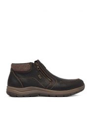 Rieker Botki CEO-03660-25 Brązowy ciemny. Brązowe buty zimowe męskie Rieker, ze skóry, bez zapięcia. Za 449.99 zł.