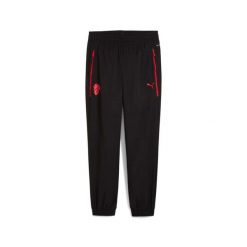 Spodnie treningowe AC Milan Woven 2025/26. Czarne spodnie sportowe męskie Puma, z materiału. Za 276.00 zł.
