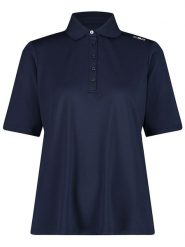 CMP Funkcyjna koszulka polo w kolorze granatowym rozmiar: 38. Niebieskie bluzki sportowe damskie CMP, bez wzorów, bez ramiączek. Za 65.62 zł.