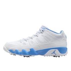Air Jordan 9 Retro Low Golf White University Blue. Niebieskie golfy damskie Jordan, bez wzorów, bez ramiączek. Za 801.03 zł.