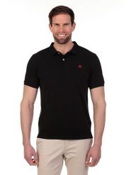 The Time of Bocha Koszulka polo w kolorze czarnym rozmiar: S. Czarne koszulki polo męskie The Time of Bocha, s, bez wzorów, z bawełny, bez ramiączek. Za 104.99 zł.